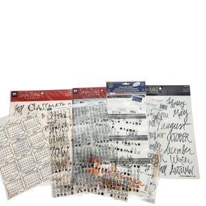 Calendar Scrapbook Stickers Lot Making Memories Simply Stated Seasons School‎